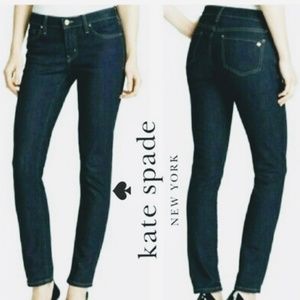 Kate Spade sz 26 play hooky skinny dark wash jeans